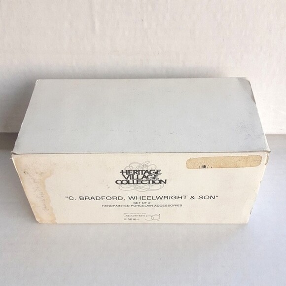 Department 56 C Bradford Wheelright & Son Christmas Heritage Village Collection - Picture 3 of 8